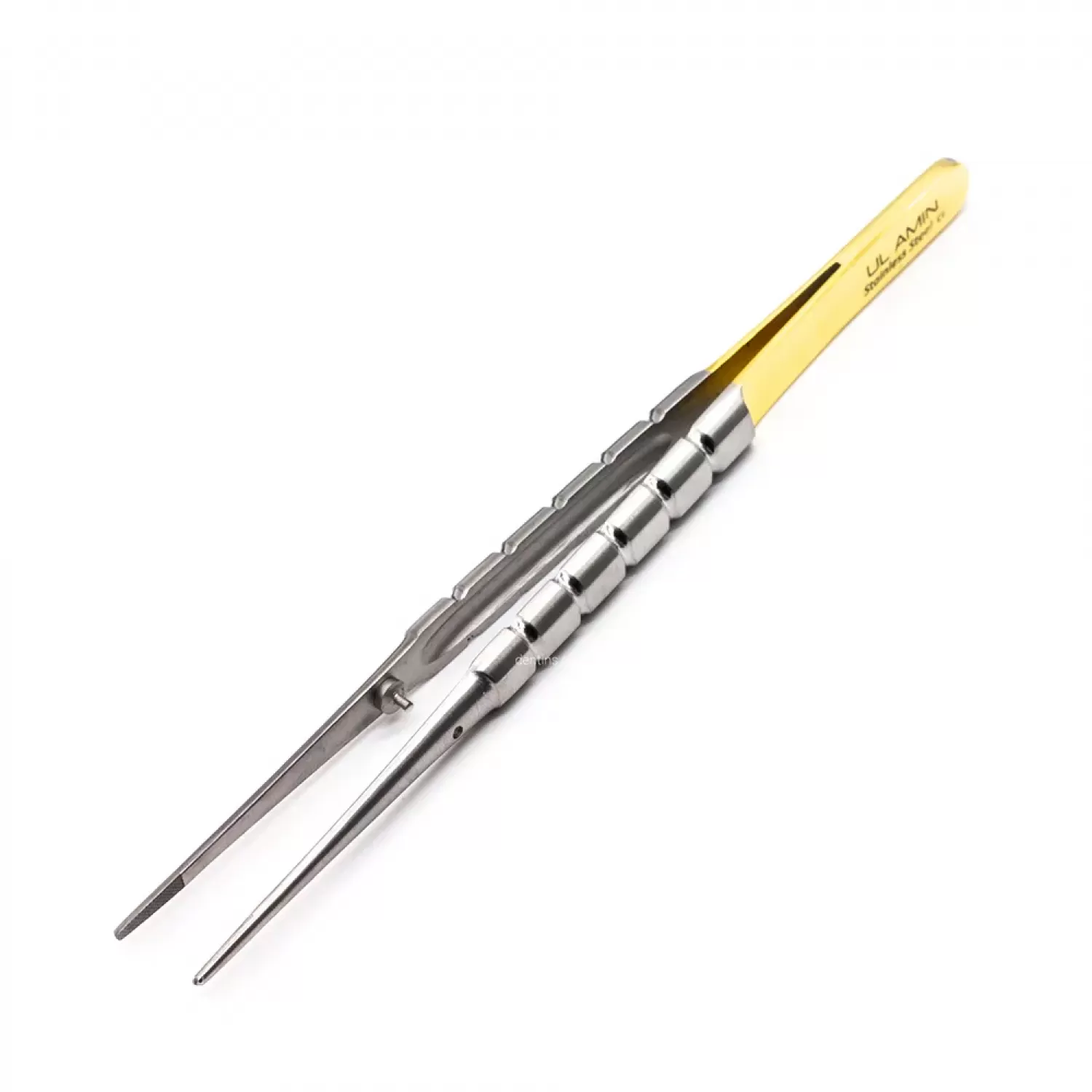 Пинцет анатомический TC Round Gold, 14 см